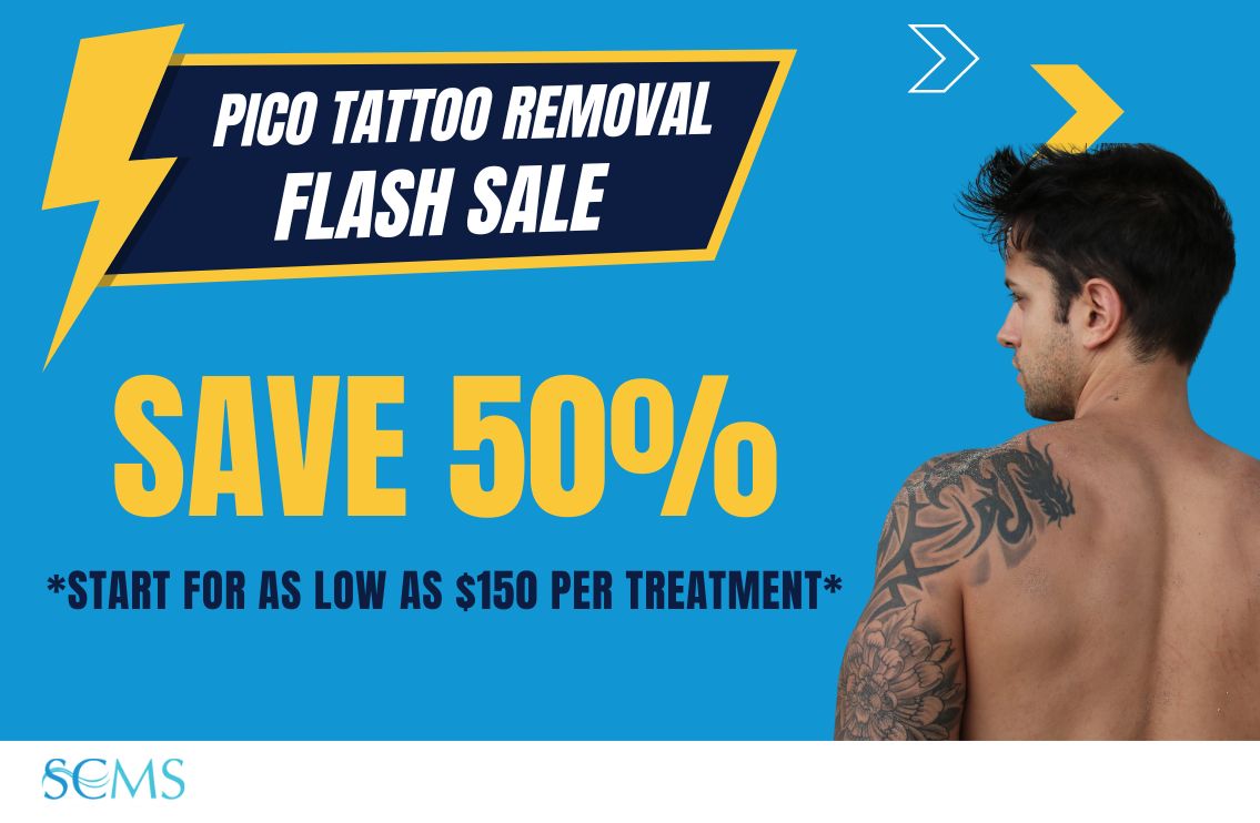Flash Sale - Save 50% on Laser Tattoo Rmeoval - start for as little as $150 per treatment. Limited time offer.