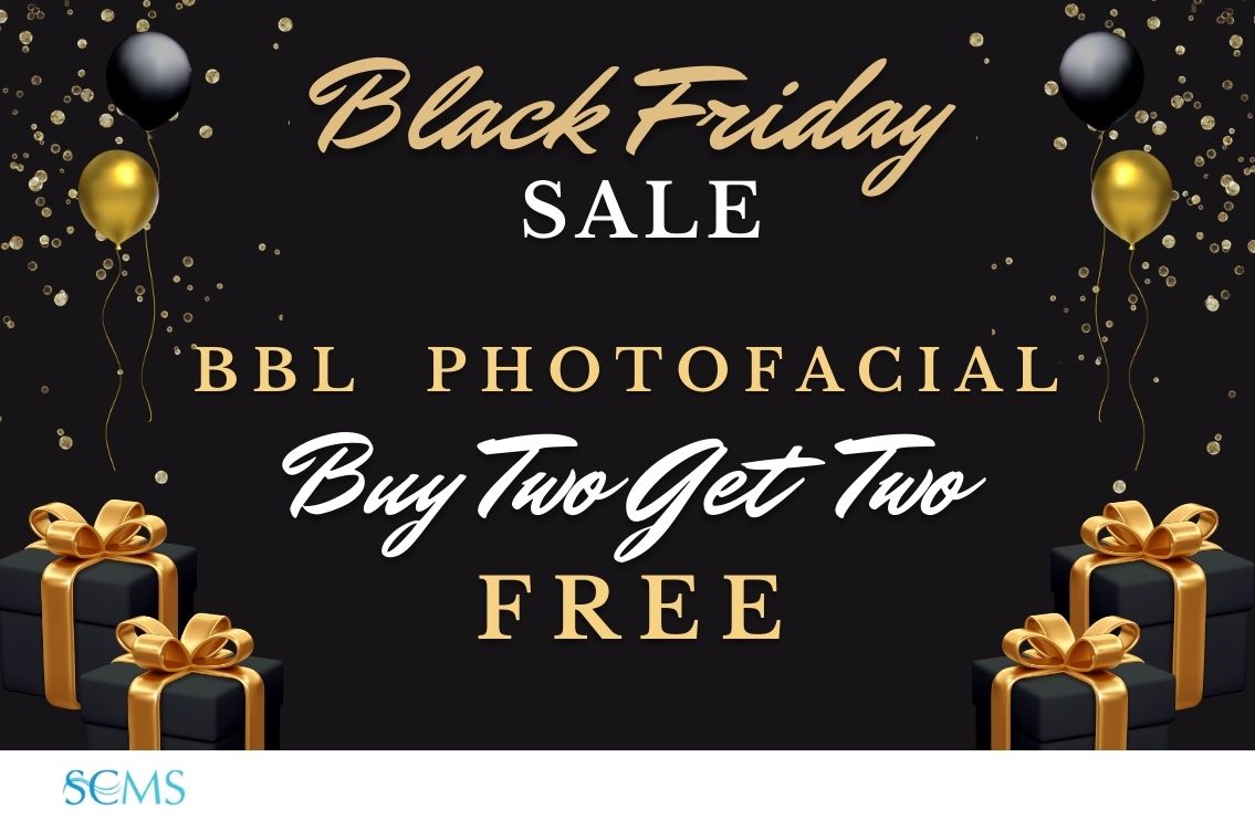 Black Friday Sale - Buy 2 Broadband Light Photo Facials and get 2 FREE.