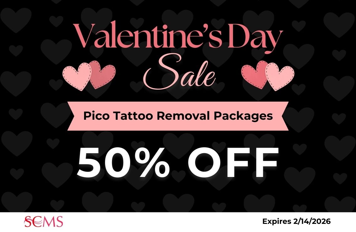 Valentine's Day Sale - Save 50% off Pico Tattoo Removal Packages. Expires 2/14/2026