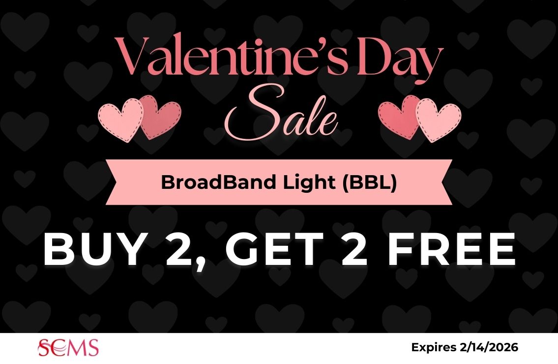 Valentine's Day Sale - Buy 2 BroadBand Light Treatments, Get two Free. Expires 2/14/2026