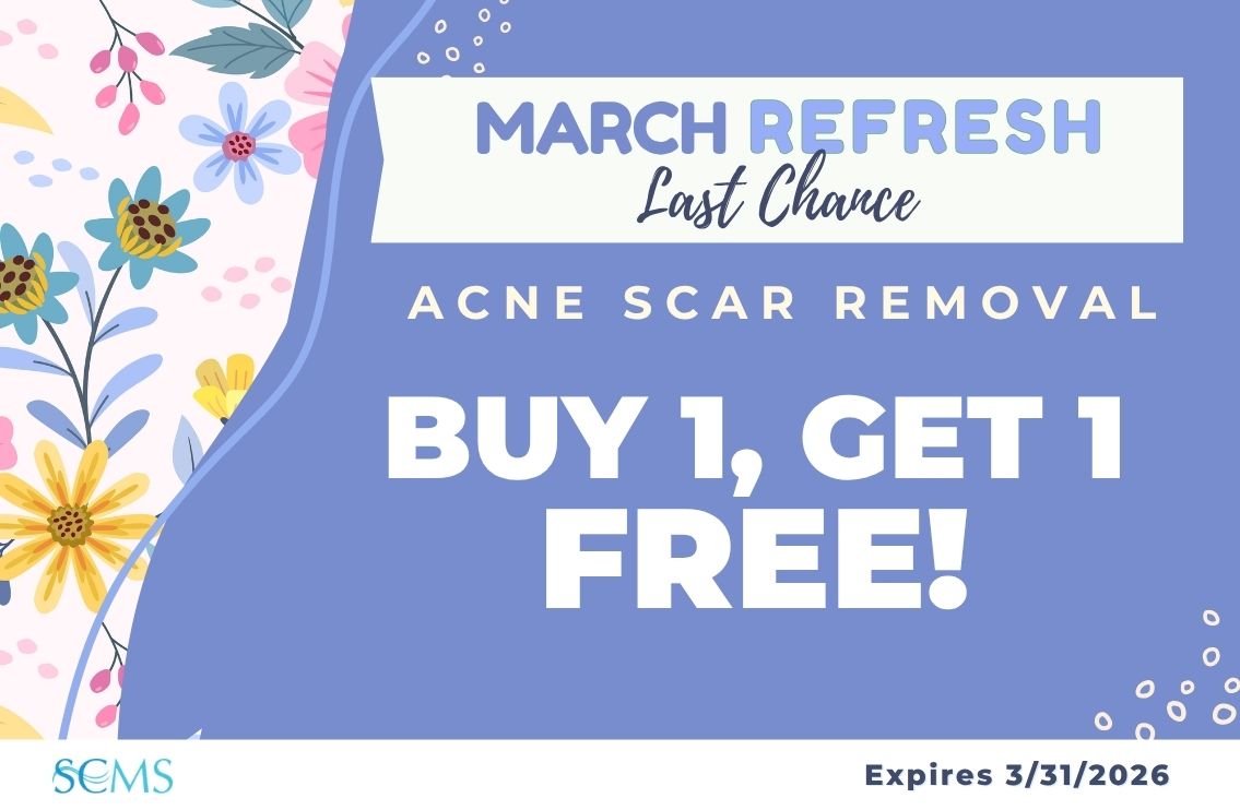 March Refresh - Last Chance - Buy one acne scar removal treatment, get one FREE! Expires 3/31/2026
