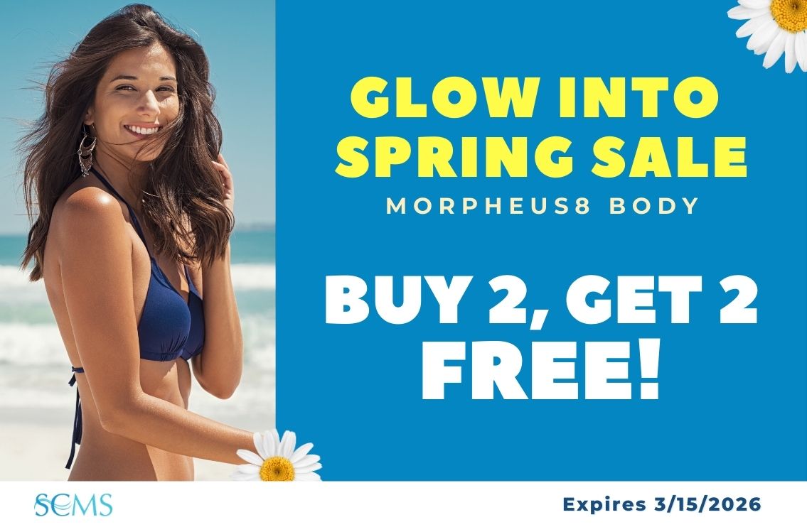Glow into Spring Sale - Buy 2 Morpheus8 Body Treatments, Get 2 Free. Expires 3/15/26